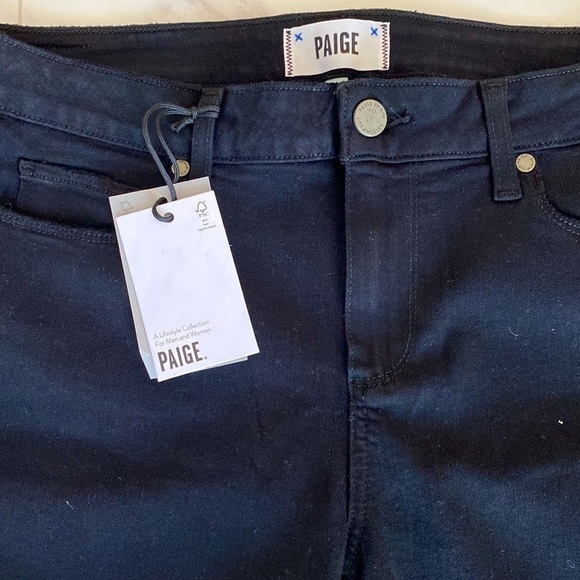 PAIGE Verdugo 5 pocket classic ankle distressed  jeans black NWT Size 29
C - Picture 4 of 16